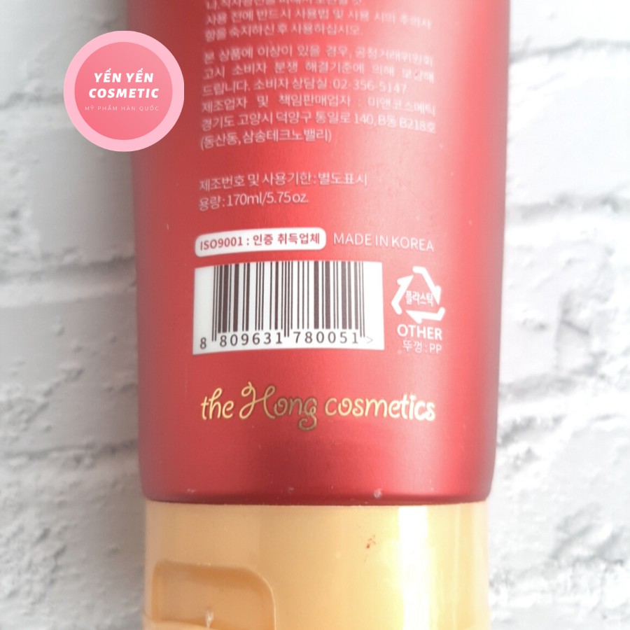 Sữa rửa mặt hồng sâm Hàn Quốc- Hong Cleansing 170ml  [ TẶNG MẶT NẠ ] | BigBuy360 - bigbuy360.vn