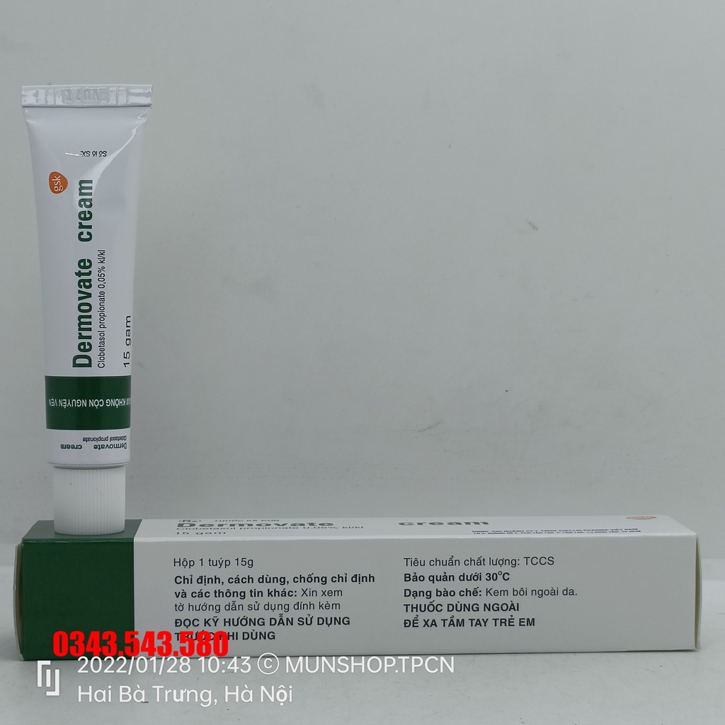 Kem bôi da DEMOVAT 15g