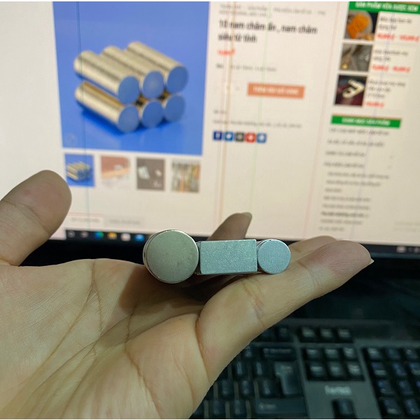10 nam châm ẩn , nam châm siêu từ tính - phụ kiện làm đồ da túi ví thủ công