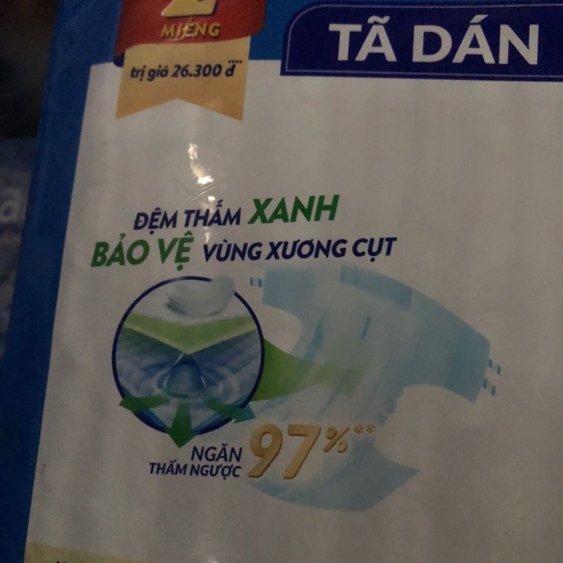 TÃ DÁN CARYN XL10+2 miếng/XL10 mẫu mới 2020 ĐỆM THẤM XANH BẢO VỆ VÙNG XƯƠNG CỤT