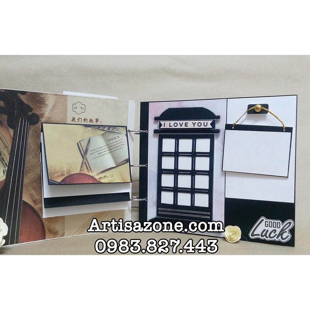 Album ảnh dán mini - Scrapbook handmade (Đọc kỹ mô tả từng sản phẩm)