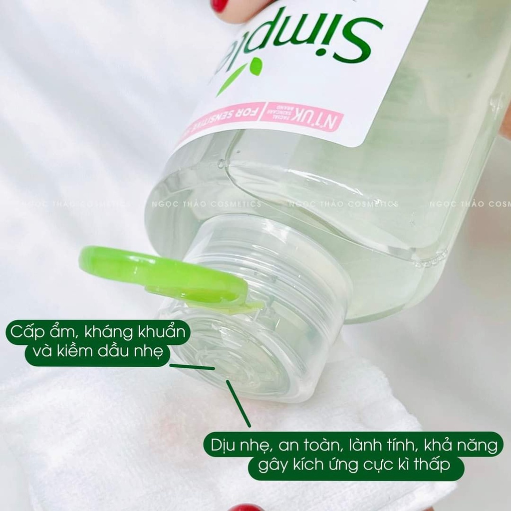 Nước tẩy trang dịu nhẹ Simple Kind to Skin Micellar Cleansing Water 🌿 | BigBuy360 - bigbuy360.vn