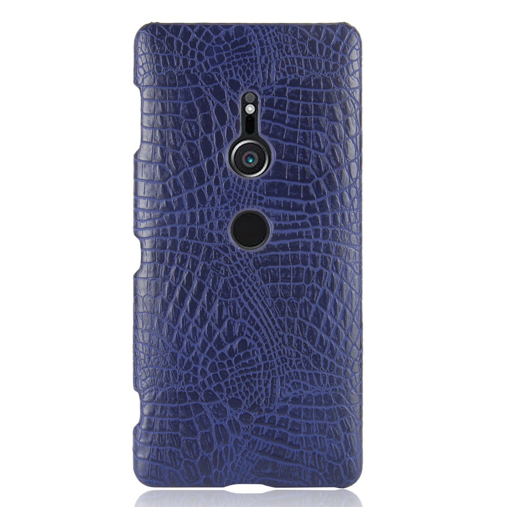 Ốp điện thoại da PU họa tiết da cá sấu phong cách retro sang trọng cho Sony Xperia XZ2
