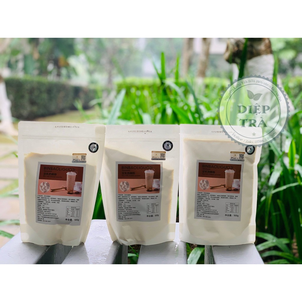 Bột Pudding đậu nành Binbaoli 500gr (gói) (Làm thạch tàu hũ)