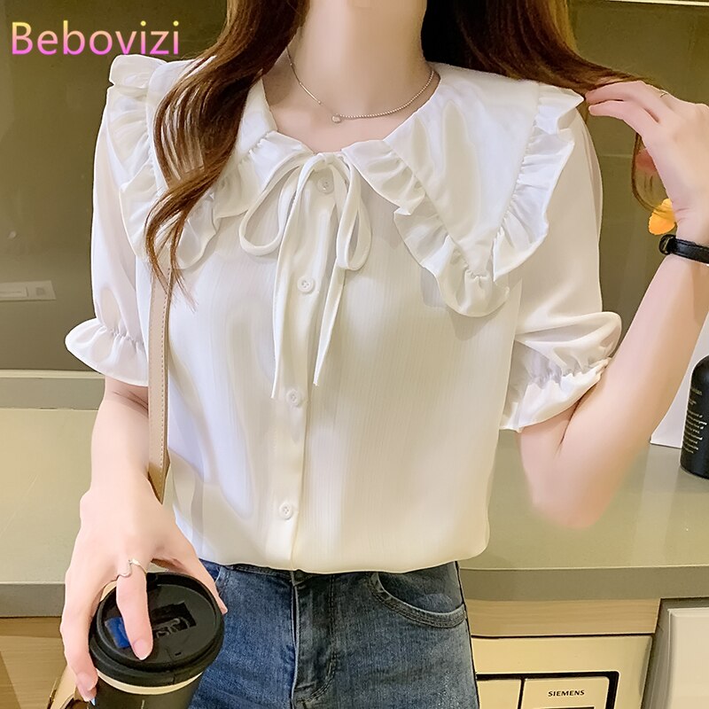 Áo Sơ Mi Chiffon Ngắn Tay Thời Trang Công Sở Cho Nữ | BigBuy360 - bigbuy360.vn
