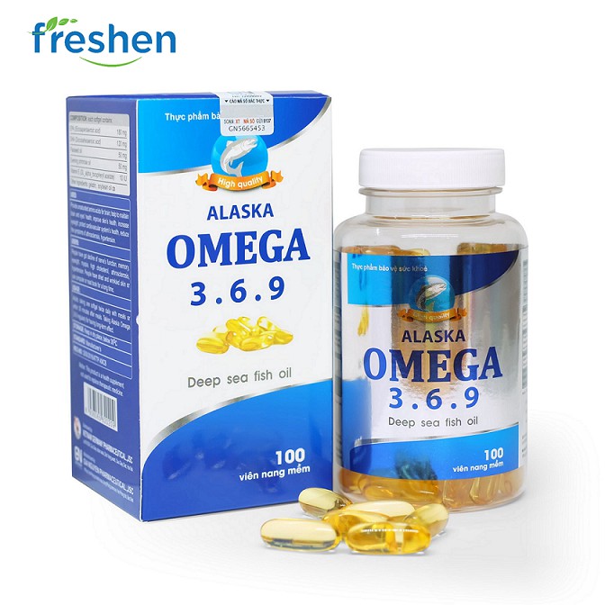 Dầu cá Alaska Omega 3.6.9 - Giúp bổ não, bổ mắt, đẹp da, tăng cường thị lực, sáng mắt