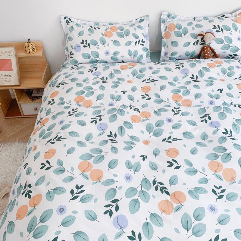 Bộ cotton poly Quả cherry xanh