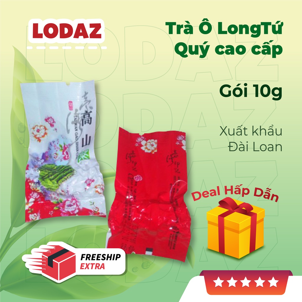 Trà Ô Long gói 10g Tứ Quý cao cấp xuất khẩu Đài Loan, trà xanh thơm ngon Hà Nội