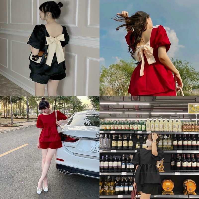 Set bộ sỏt peplum che bụng 65-90ký (313)