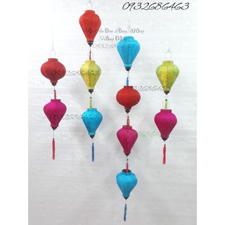 Combo 11 đèn lồng hội an size 20cm trang trí