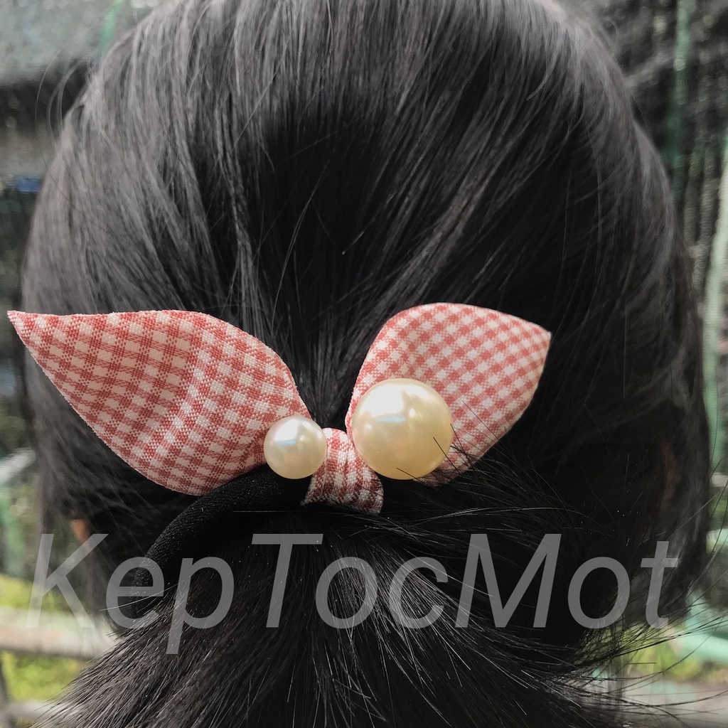 Cột tóc tai thỏ đính ngọc (kt22)