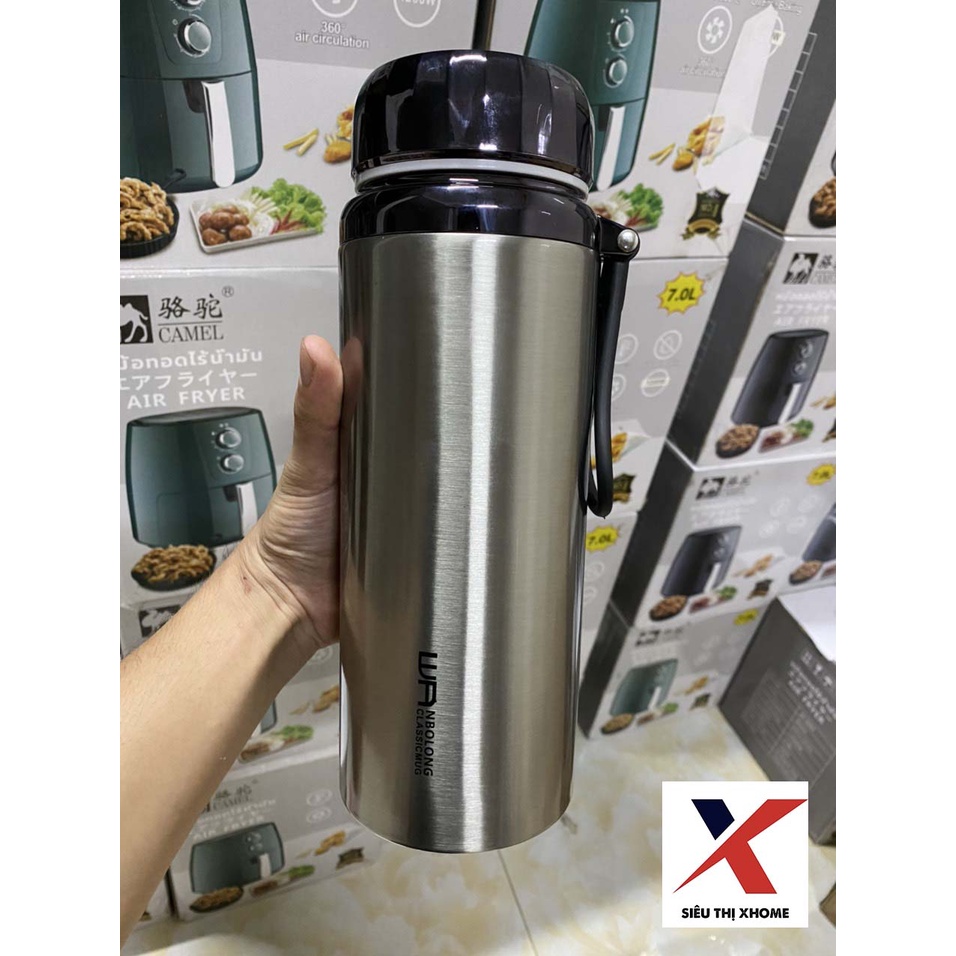 Bình Giữ Nhiệt BAOL 1500ML,Bình Đựng Nước Giữ Nhiệt Lắp Kim Cương Inox 304 Cao Cấp, Giữ Nóng, Lạnh Cực Tốt