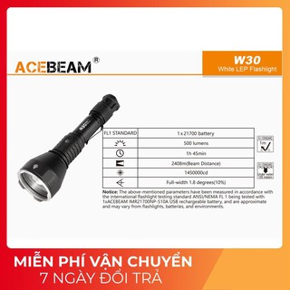 ĐÈN PIN LASER TRẮNG ACEBEAM W30