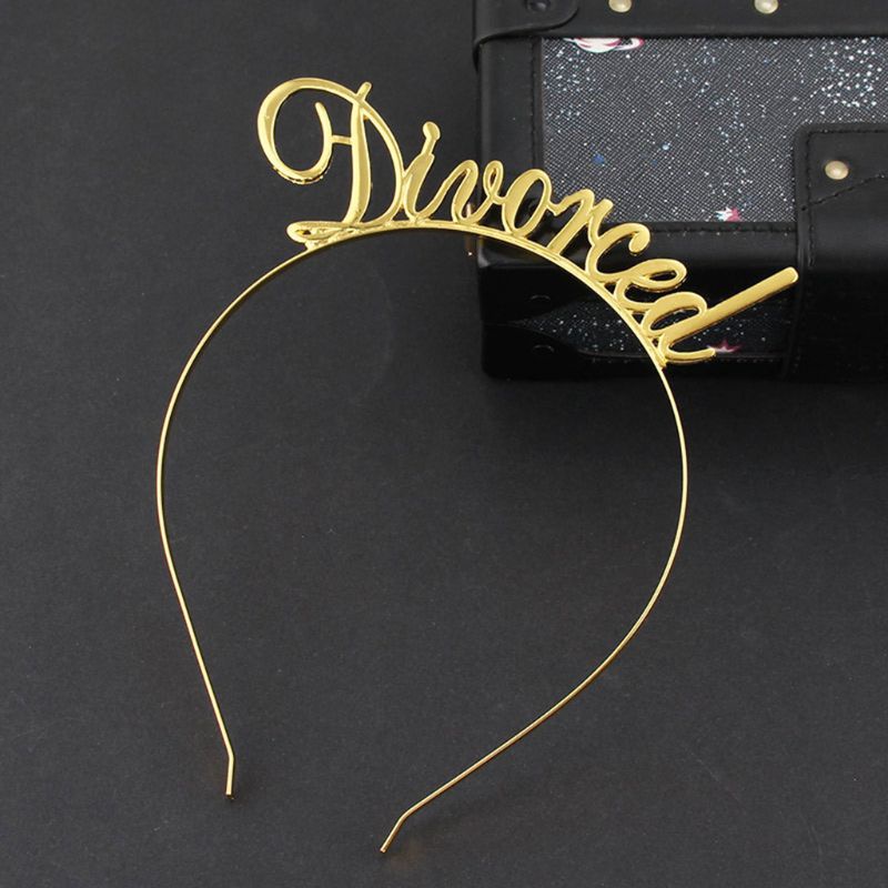 Flgo Băng Đô Kim Loại Mỏng In Chữ Vui Nhộn Trang Trí Tiệc Cho Nữ