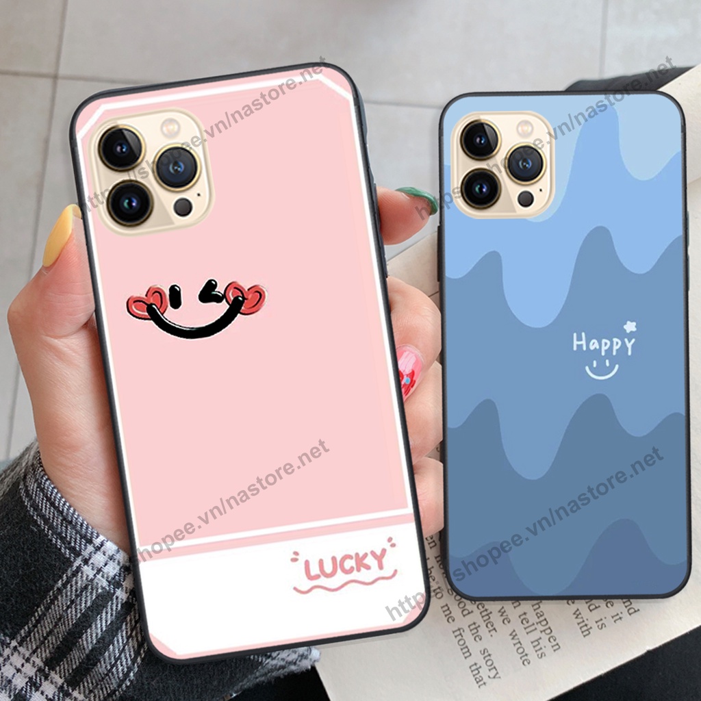 Ốp lưng Iphone 13-IPHONE 13 PRO-IPHONE 13 PRO MAX mặt cười, họa tiết caro đơn giản đẹp cute