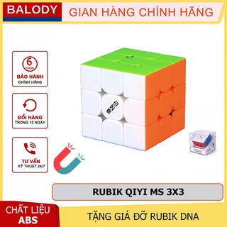 QiYi MS 3x3 Magnetic Stickerless Rubik 3 tầng siêu mượt -Tặng Giá đỡ, đế Rubik