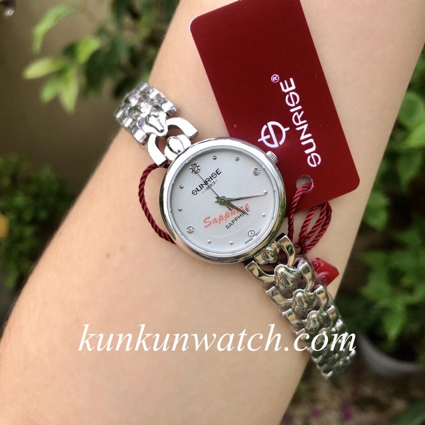 Đồng Hồ Nữ Sunrise 9977SA - Authentic - Kiểu Dáng Lắc Tay