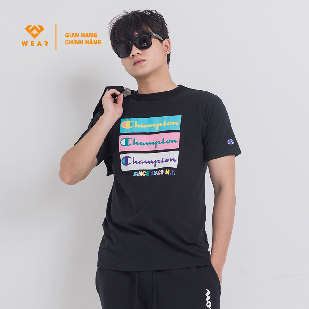 Áo Champion JP CMP Graph Tee - Black - C3U310BLK