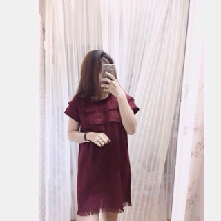 Đầm suông vải bố