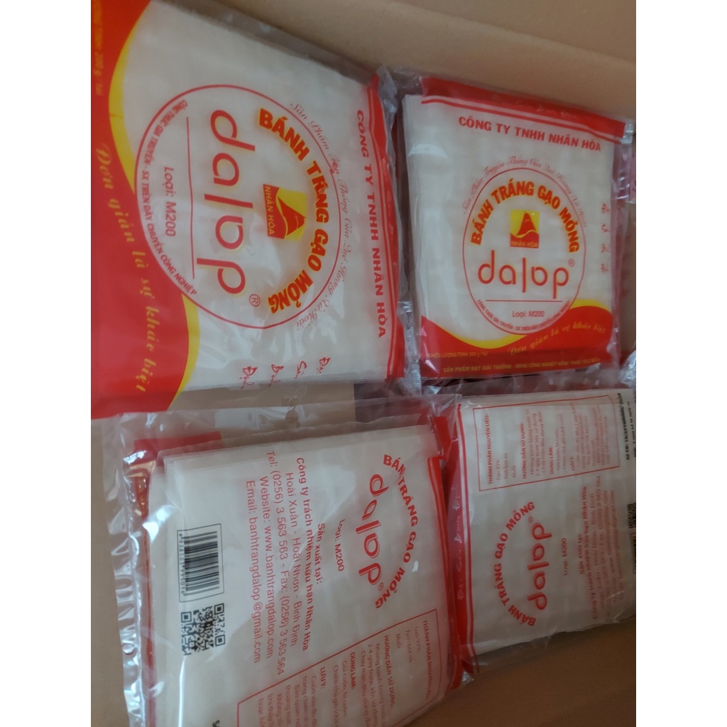 Bánh Tráng Gạo Mỏng DALOP - Đặc Sản Bình Định Hương Vị Thơm Ngon Tự Nhiên (nhúng cuốn)