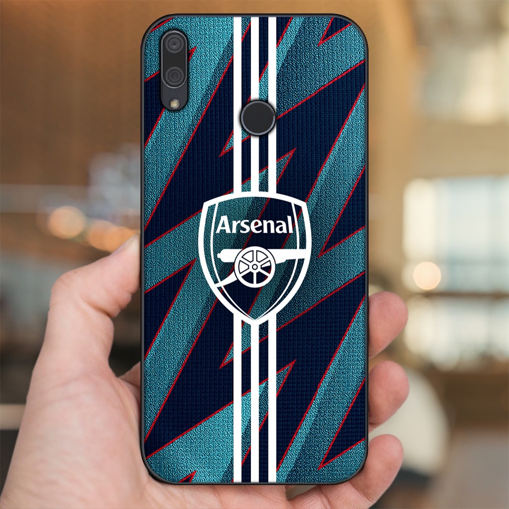 Ốp lưng Huawei Y9 2019 viền đen in hình Arsenal FC