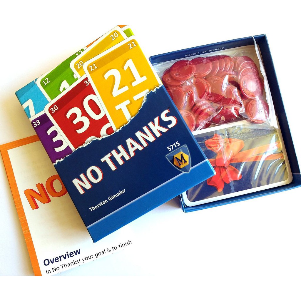 Trò chơi Cardgame No Thanks - Không Cảm Ơn mới