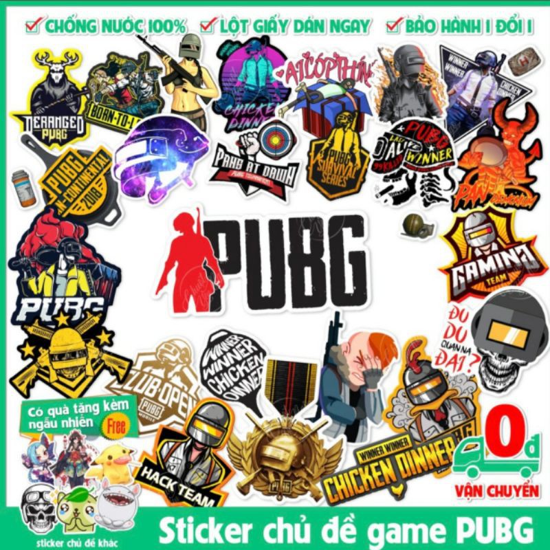 Sticker 120 hình PUBG