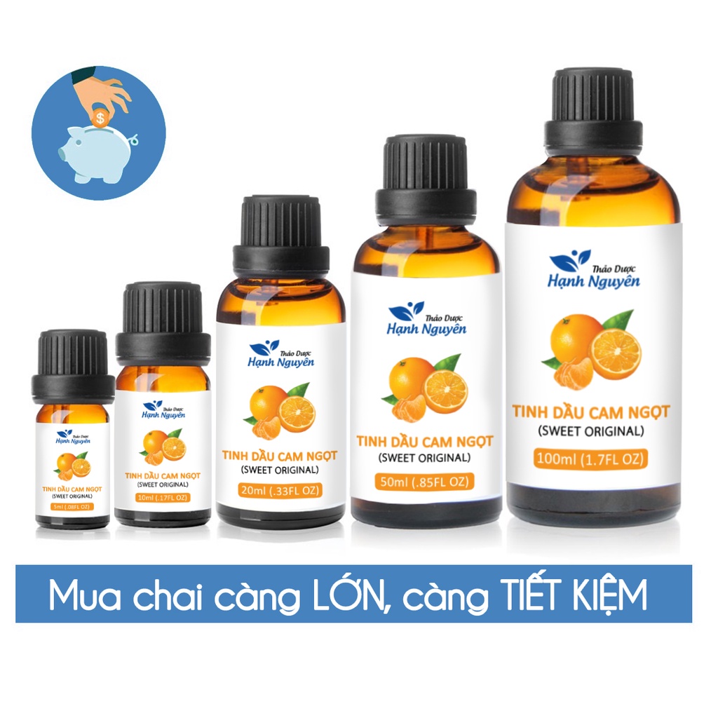 Tinh dầu Cam Ngọt 20ml, cân bằng cảm xúc, thư giãn tinh thần, tốt cho tim mạch - Thảo dược Hạnh Nguyên