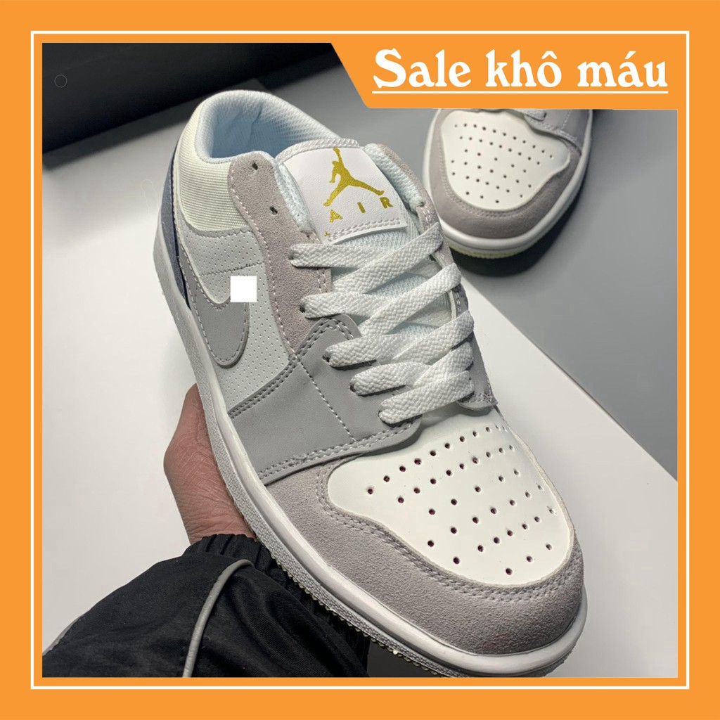 [SALE SẬP SÀN] Giày Jordan, Giày Sneaker JD1 Paris Đế Khâu, Da Lộn Hot Nhất 2021 Full Size Nam Nữ (36-43)