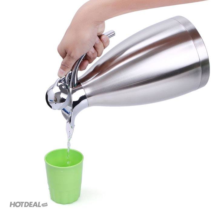 Bình đựng nước nóng inox an toàn 2l -Bình pha trà,coffee