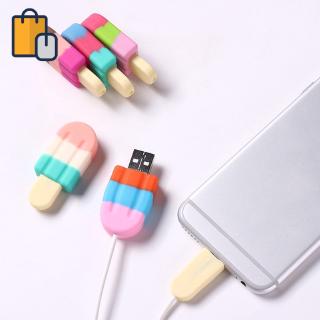 Đầu gắn bảo vệ dây cáp hình que kem đáng yêu