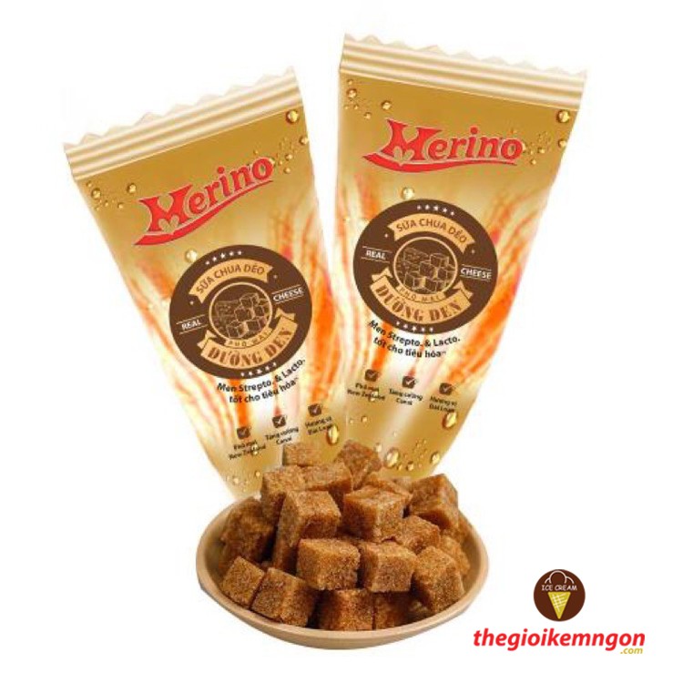 [KEM NGON] Sữa chua dẻo phô mai đường đen Merino 40g
