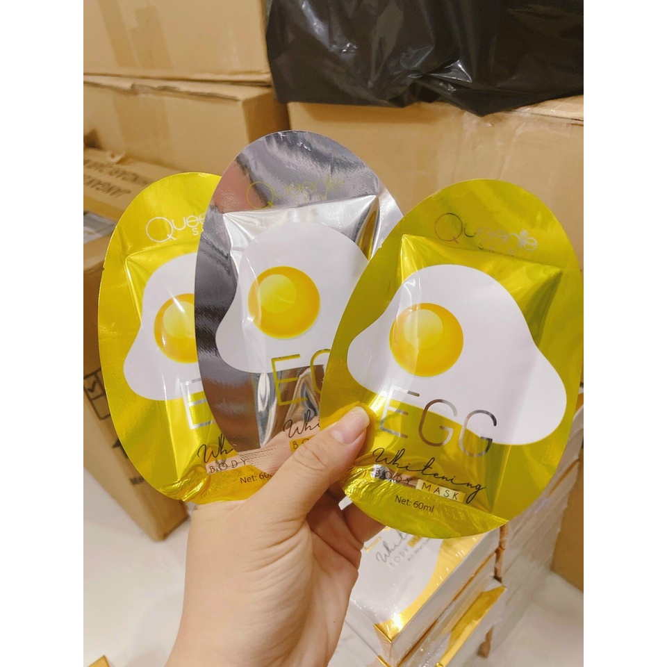Body Egg mask whitening ( tắm trắng trứng vàng 3 gói) | BigBuy360 - bigbuy360.vn