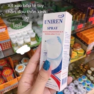 ☀chai xịt xoa bóp thailand uniren ☀