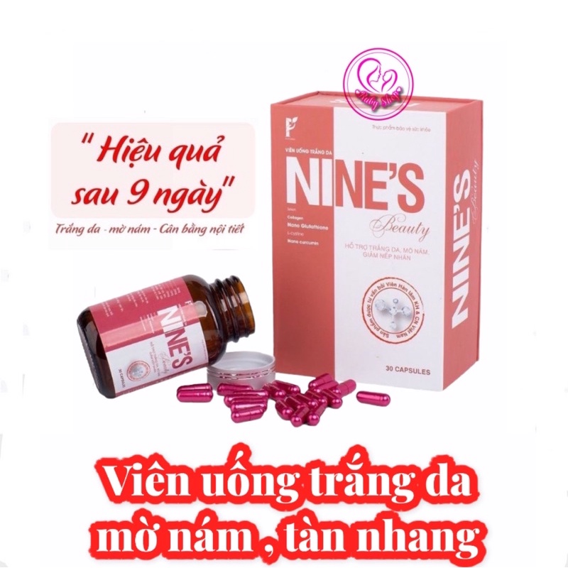 [Chính hãng] Viên uống trắng da Nine’s mờ nám tàn nhang, toàn thân trắng mịn