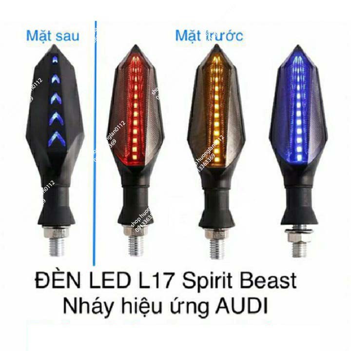 ( Hàng Chất, giá tốt ) Đèn led xi nhan Spirit Beast L17 X1R nháy hiệu ứng AUDI A8 ( 1 đôi )