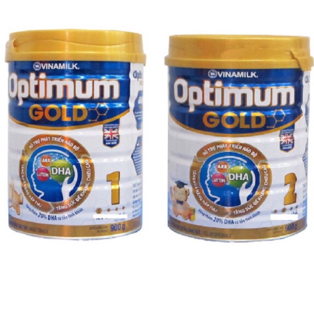 Sữa Vinamilk optimum Gold 1, 2 HT 400gr (mẫu mới)
