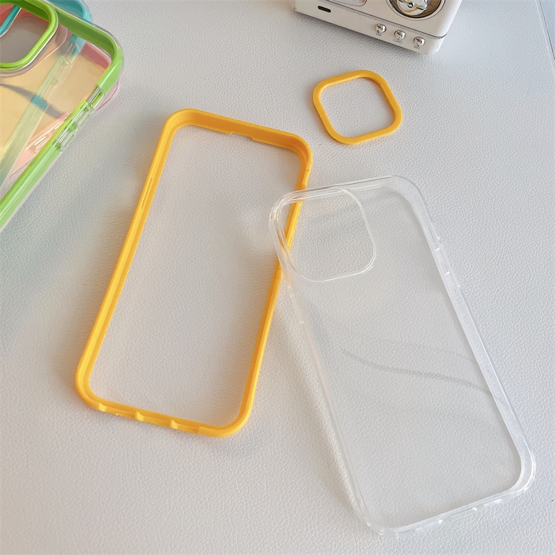 Ốp Điện Thoại Trong Suốt Chống Sốc Màu Kẹo Cho Samsung A52S 5G A32 A22 A02S A03S A12