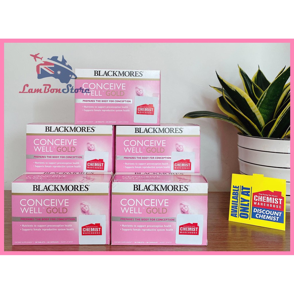 [Mã FMCGLOC giảm 5% đơn 250K] [Có Tem Chemist] Viên uống tăng khả năng thụ thai Blackmores Conceive Well Gold - Úc | BigBuy360 - bigbuy360.vn