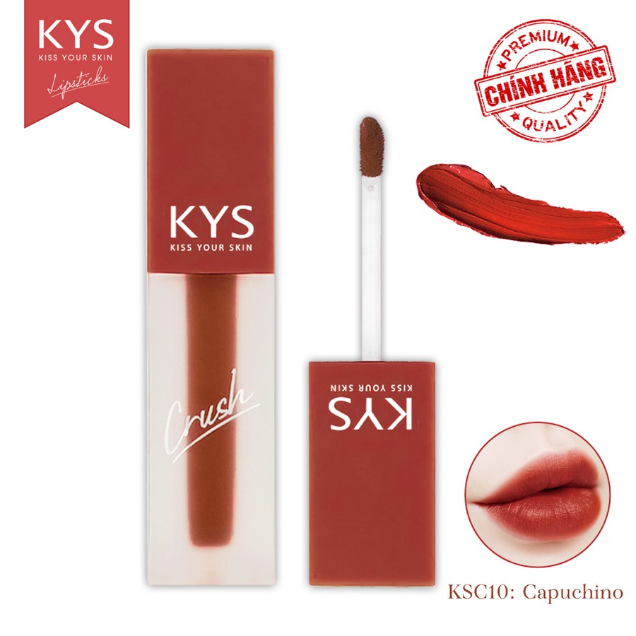 [ ĐẶC BIỆT] Son Kem Lì Lâu Trôi Mịn Môi chocolate Crush KYS 3,5g (11 màu) | Thế Giới Skin Care