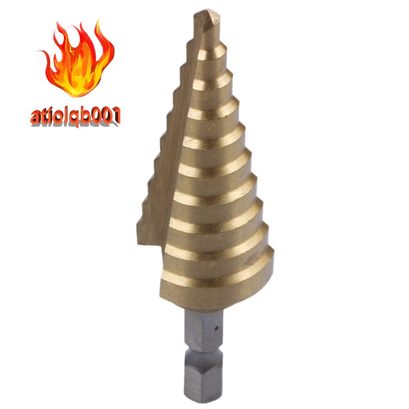 Đầu khoan cắt đục lỗ hình nón lục giác HSS 4-22mm 4241 bằng titan