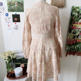 Đầm ren dáng xoè Carnation.