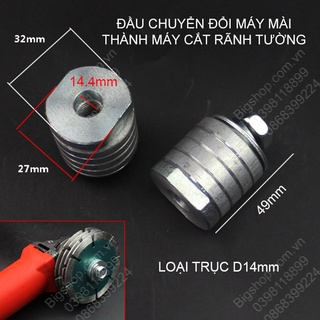 Bộ chuyển đổi máy mài góc D14mm thành máy cắt rãnh tường đa năng