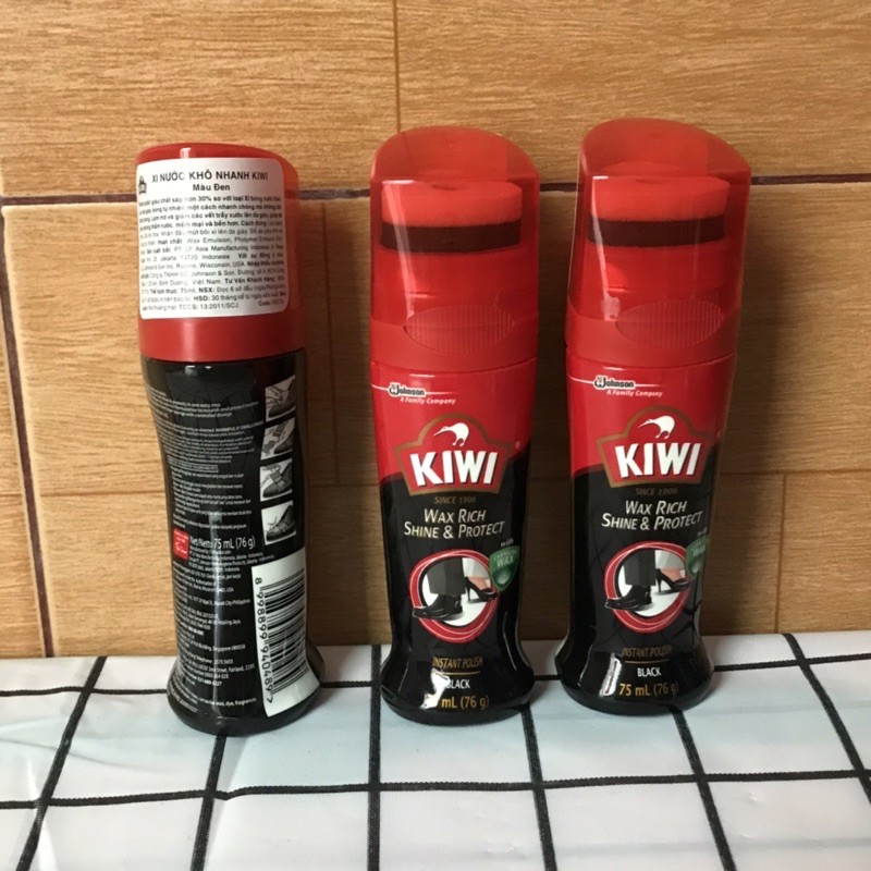 Xi nước đánh giầy KIWI màu đen 75ml ( khô nhanh )