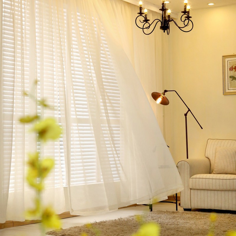 Rèm voan trắng rèm treo spa rèm trang trí SỢI NHỎ nhiều kích thước