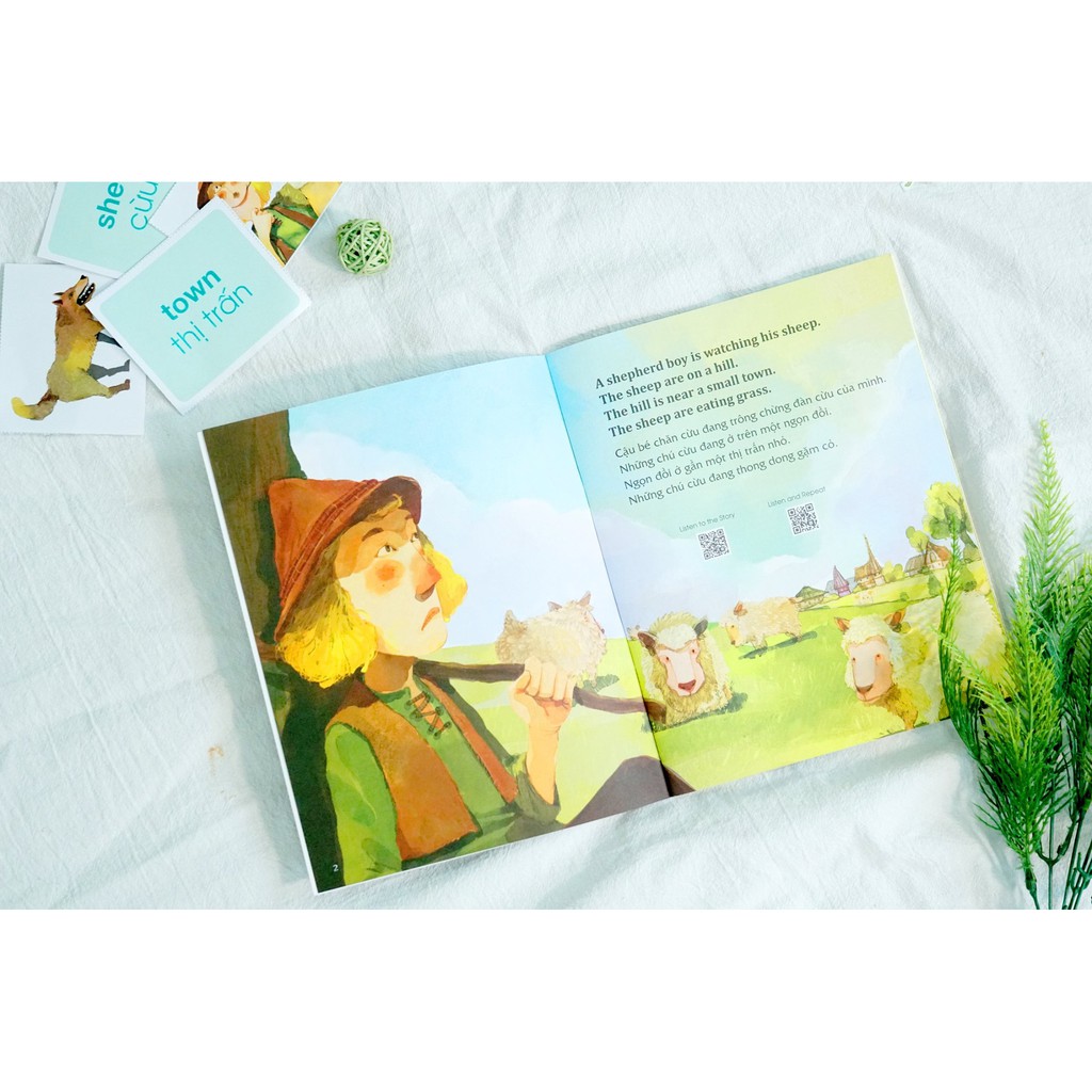 SÁCH - COMBO Học tiếng Anh cùng truyện ngụ ngôn Aesop (4 cuốn)