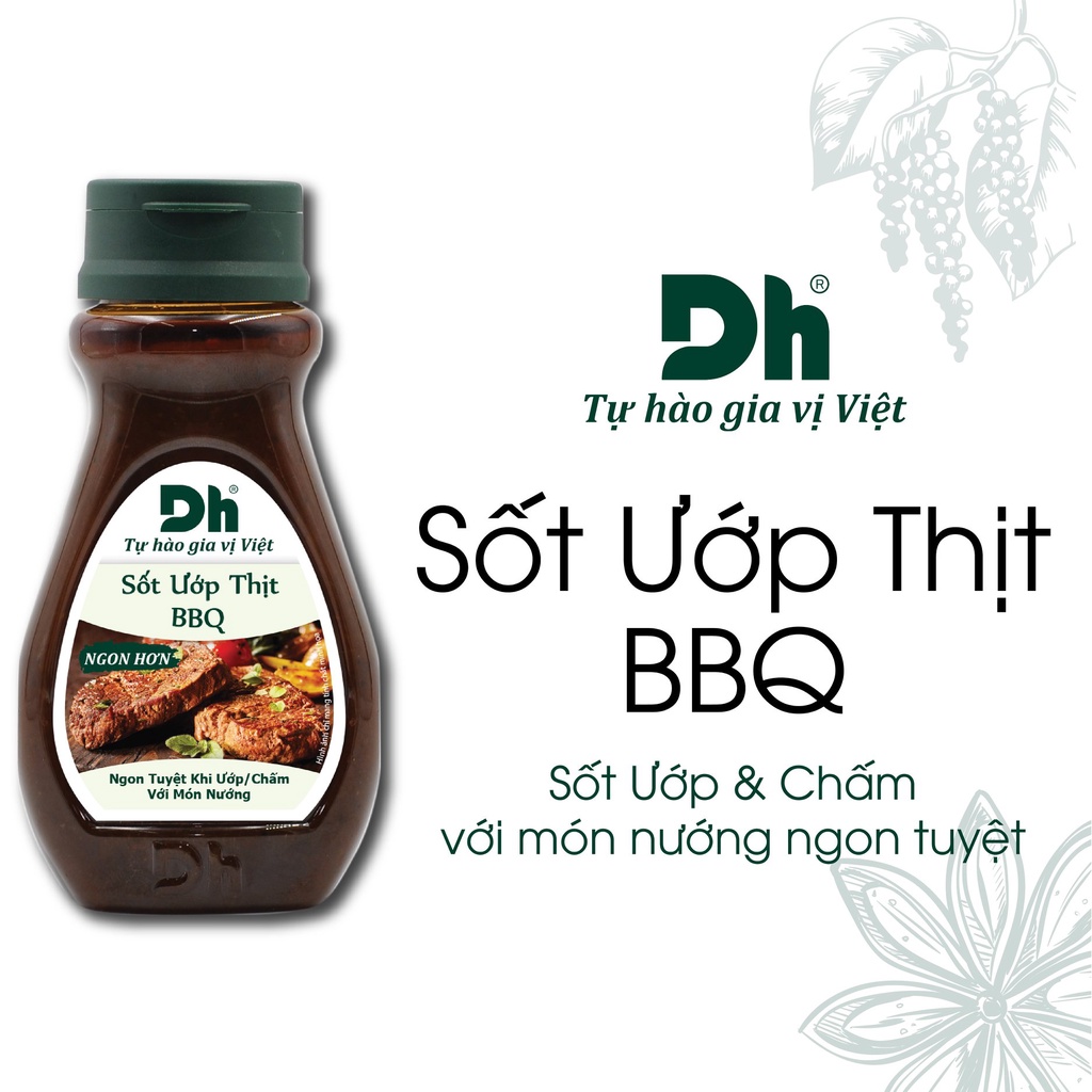 Sốt Ướp Thịt BBQ DHFOODS Chính Hãng Hũ 200G giúp tiệc nướng đơn giản và hấp dẫn