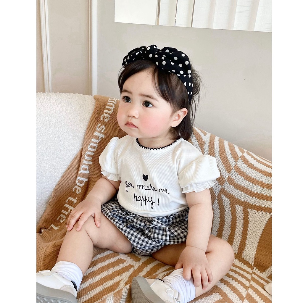 Áo Thun Tay Ngắn Thời Trang Mùa Hè 2079 Cho Bé Gái