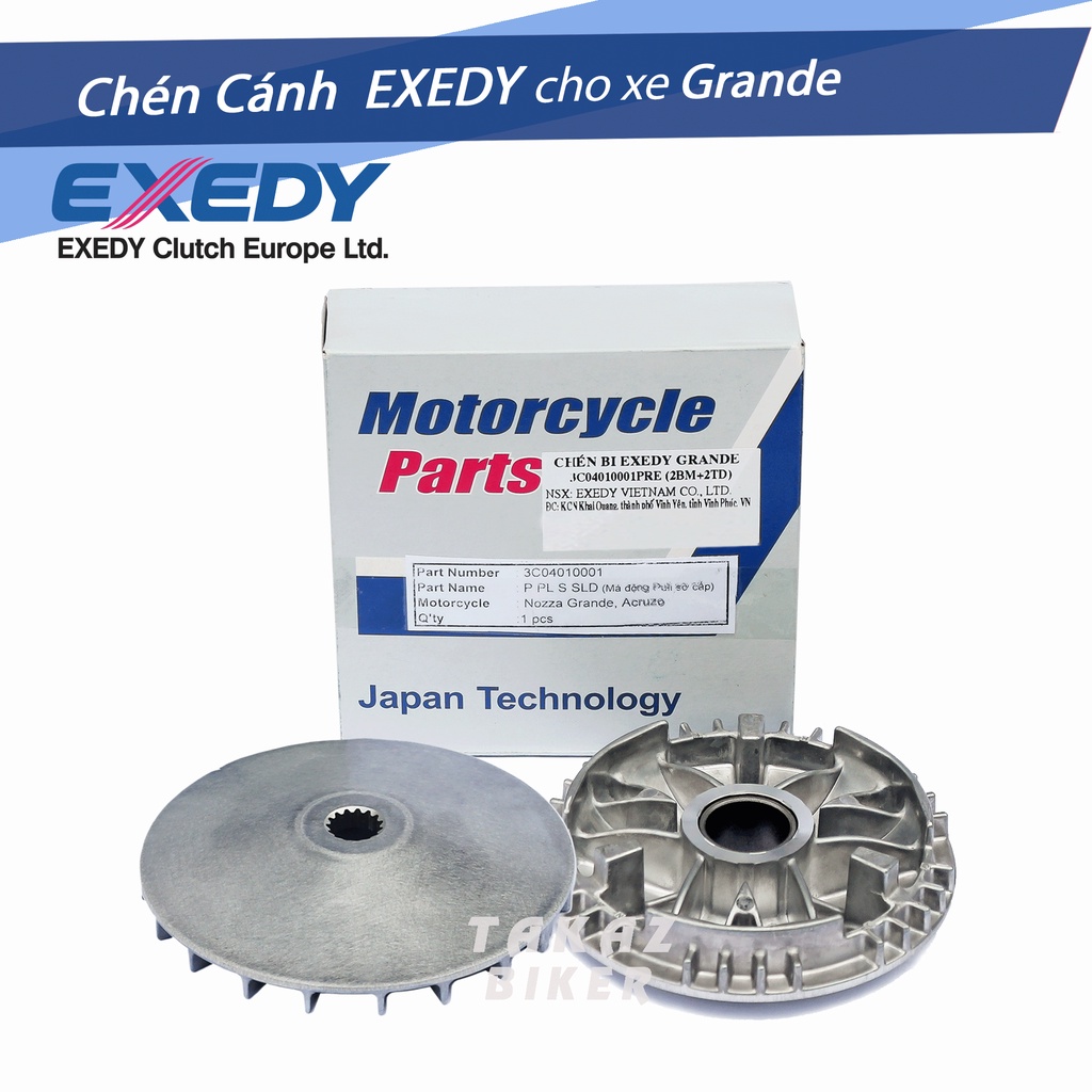 A4  Full trọn bộ nồi có Pulley Exedy trước và sau dùng cho xe Grande và Acruzo Công Nghệ Japan SXuất