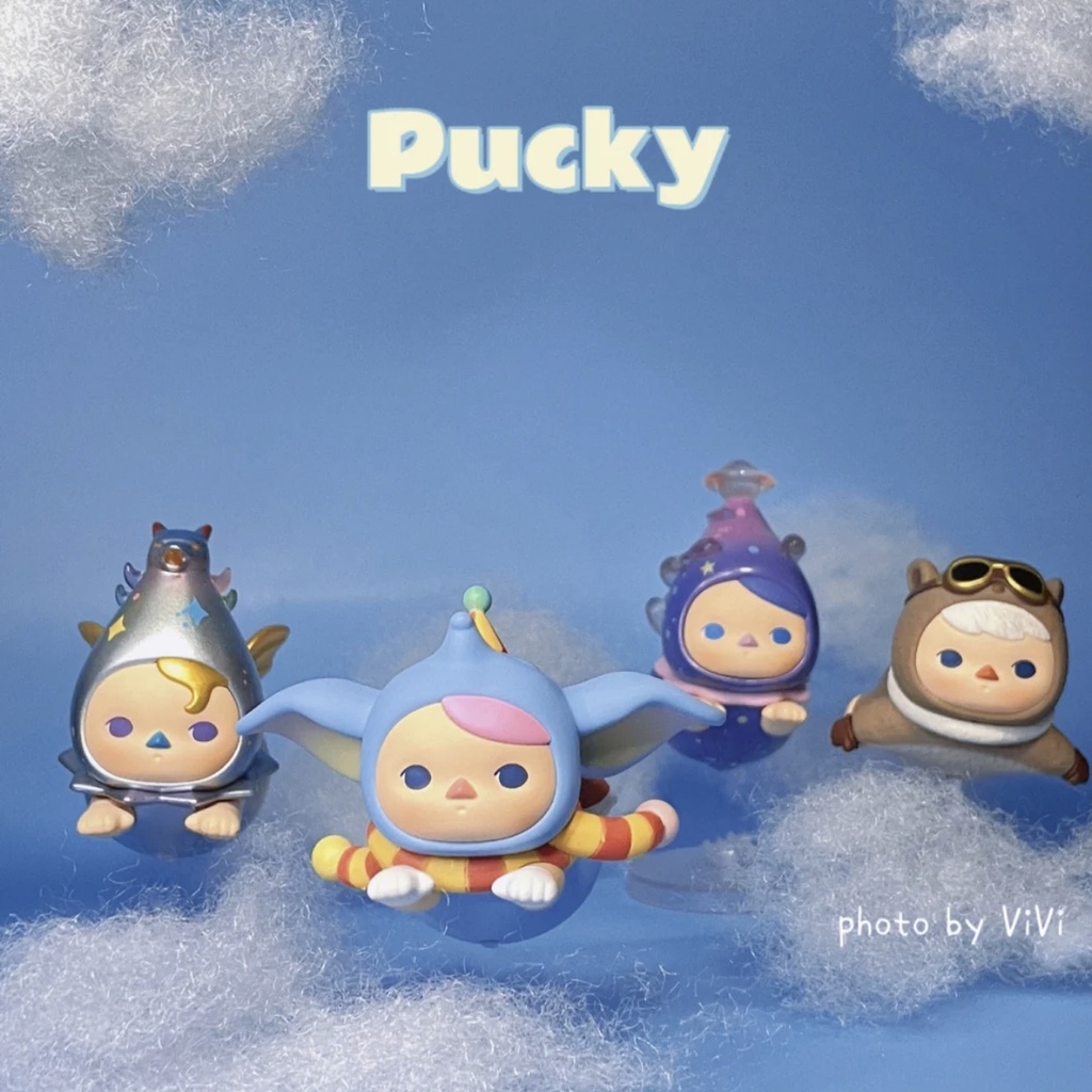 ★Hgtoys★Búp Bê Popmart PUCKY Flight Series Mystery Trang Trí